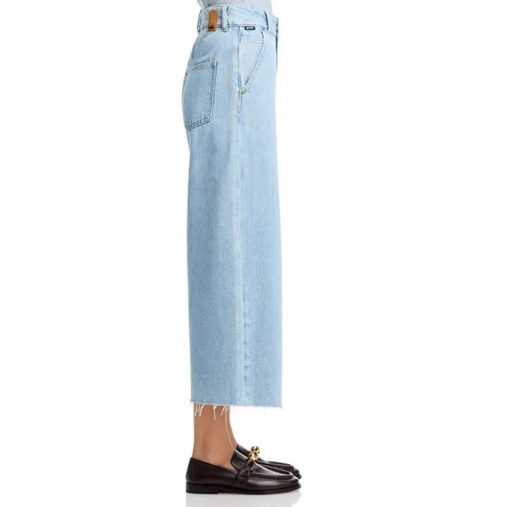 BOSS Sorcerous High-Rise Wide-Leg Jeans - Size 28